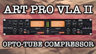 Video thumbnail for ART PRO VLA II Tube Compressor Review (No Talking) by Pine Hill Sound Studio