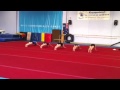 Gymnasts warm up 