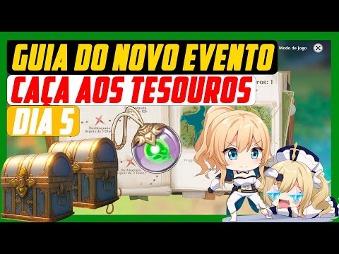 GUIA COMPLETO NOVO EVENTO CAÇA AOS TESOUROS DIA 5 | GENSHIN IMPACT