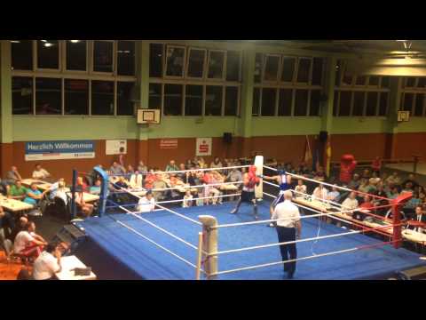 Boxen Nadir Achverdiev (PSV Wismar) und Asefi Soleiman (PSV Hamburg) runde 1-2