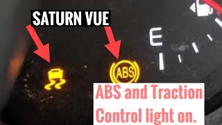SATURN VUE 2008: How to fix ABS light, Traction Control light ,ABS Pump control Module