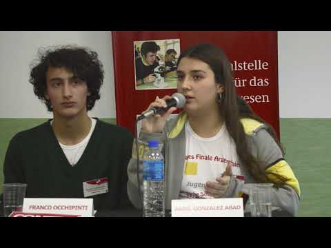 Debattenfinale des Jugend Debattiert Wettbewerbs Argentinien Finale 2019 Holmberg Schule
