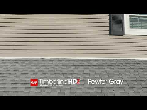 GAF Roofing | Timberline® HDZ™ Pewter Gray Shingles