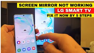 LG TV Screen Mirroring Is Not Working || How To Connect LG Smart TV To Phone- 5 Easy Methods