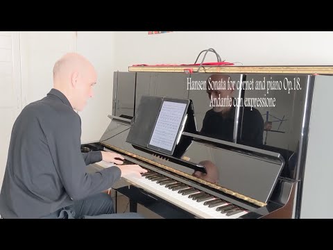 Hansen Sonata for cornet and piano - andante con espressione - accompaniment
