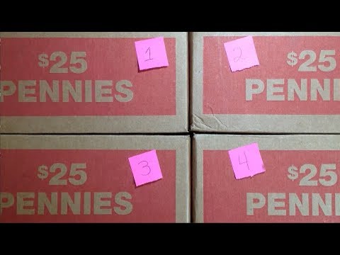 Coin Roll Hunting $100 Pennies (4 Boxes)