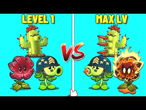 PVZ 2 - Every Plants Level 1 Vs Max Level (V10.0.1)
