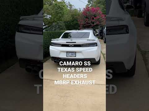 2018 Camaro SS COLD START | Texas Speed Headers and MBRP exhaust