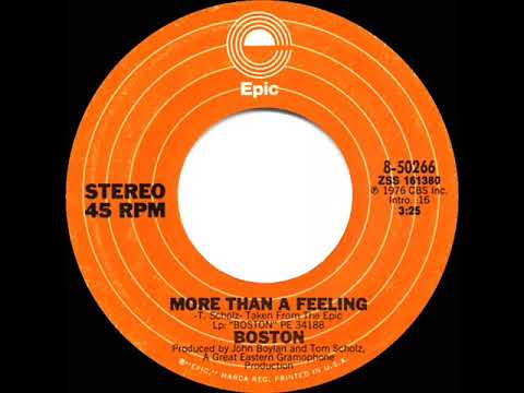 1976 HITS ARCHIVE: More Than A Feeling - Boston (stereo 45 single version)