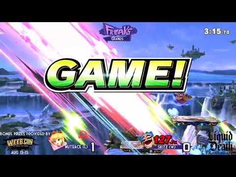 GF | Skitz (Wario) vs  MuteAce (Peach) |FREAKS IRL SMASH @ FREE PLAY ARCADE RICHARDSON 18 ft LOTS OF