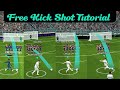 Free Kick Shoot Tutorial In eFootball 2024 //Free Kick Trick Pes 2024 #efootball