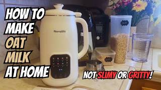 How I Make Oat Milk at Home🥛 Not Slimy or Gritty! (Nut Milk Maker Recipe)