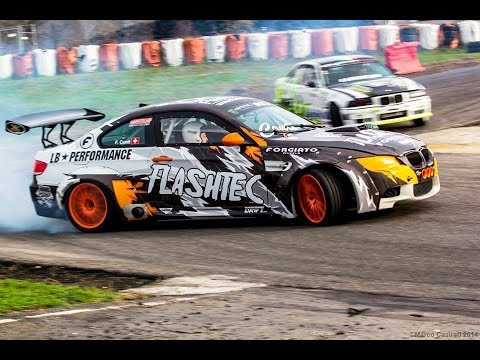Liberty Walk LB Performance Supercharged BMW M3 E92 - Drifting & Spitting Flames!