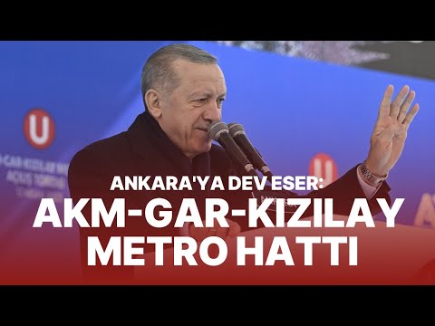 #CANLI Cumhurbaşkanımız AKM – Gar – Kızılay Metrosu Açılış Töreni&#39;nde