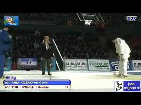 Judo 2010 Tblisi: Garik Kosakyan (ARM) - Halil Ibrahim Uzun (TUR) [-66kg].