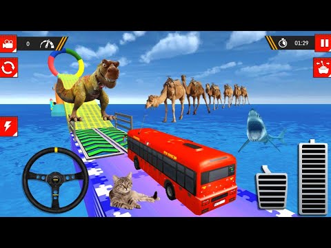 Impossible Bus Stunt Driving 2022 - Mega Ramp Racing Driving Simulator - Android GamePlay #1