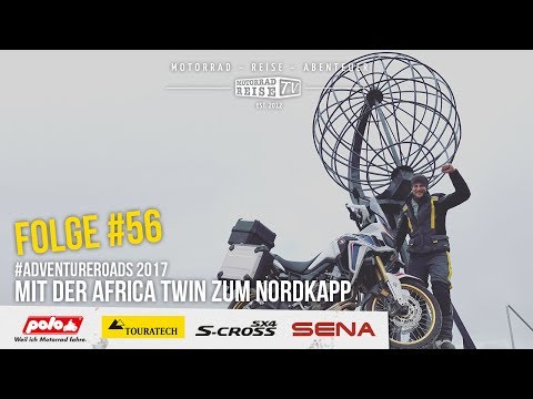 Nordkapp mit der Africa Twin Adventure Roads 2017 - Motorradreise.TV Folge #56