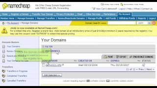 Transferring Domain Names Away From Namecheap