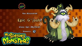 How to get Epic G'joob on Plant Island - My Singing Monsters (MSM)
