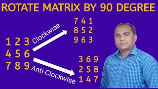 C Program to ROTATE Matrix by 90 Degrees | Clockwise & Anti-Clockwise
