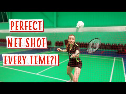 How To Hit A Perfect Doubles Net Shot EVERY TIME - Badminton Net Cord Tutorial!