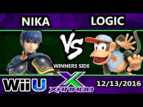 S@X 180 - Nika (Marth) Vs. VGBC | Logic (Diddy Kong) - SSB4 Tournament - Smash for Wii U - Smash 4