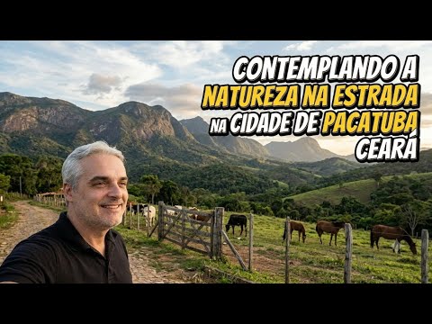 NA ESTRADA E CONTEMPLANDO A NATUREZA AO LADO DE UMA FAZENDINHA NA SERRA DE PACATUBA CEARÁ 