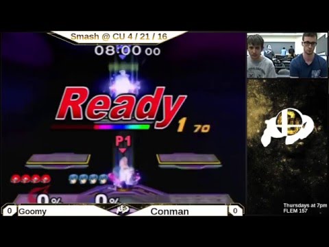 Smash @ CU Melee 4/21/16: Goomy vs. Conman (Grand Finals)