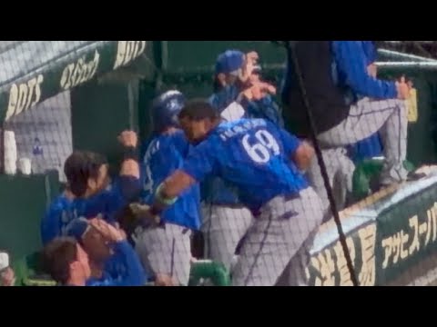 牧秀悟の決勝ホームランで盛り上がる横浜ベンチ!