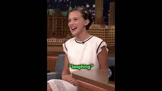 HOW WAS FIRST KISS WITH FINN WOLFHARD?|The Tonight Show Starring JimmyFallon|#milliebobbybrown#short