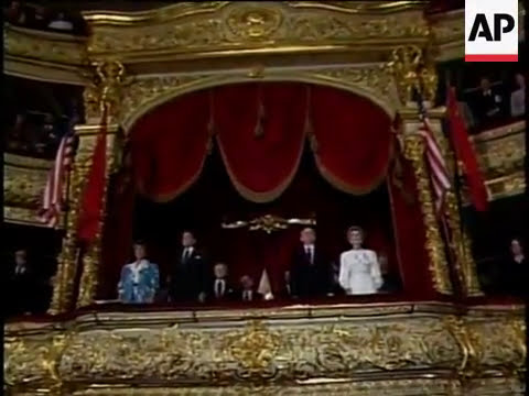 USA visit Soviet Union 1988 Soviet Anthem (Short Version)