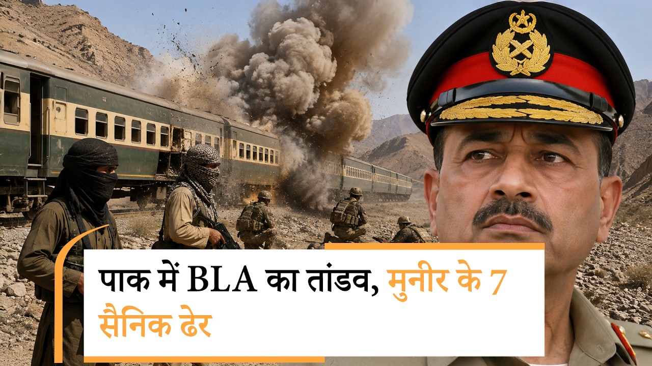 BLA attack in Pakistan | जाफर एक्सप्रेस आते ही हुआ धमाका, कई सैनिक ढेर BLA attack in Pakistan | जाफर एक्सप्रेस आते ही हुआ धमाका, कई सैनिक ढेर