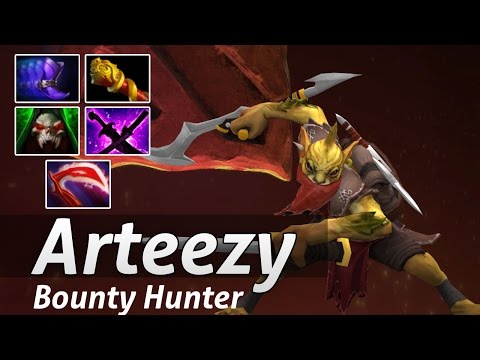 Bounty Hunter Carry By Arteezy 9000 MMR - Dota 2 Epic Moments