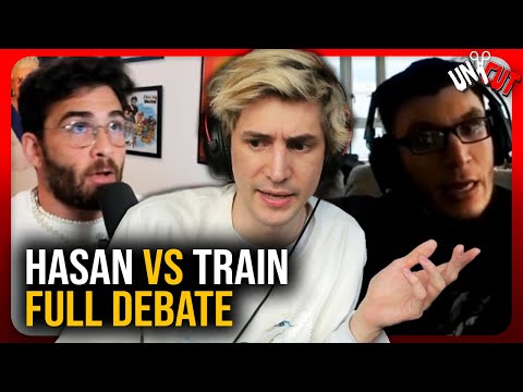 Squashing the BEEF | Hasanabi VS Trainwrecks Full Debate VOD with XQC Moderation - UNCUT