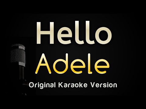 Hello - Adele (Karaoke Songs With Lyrics - Original Key)