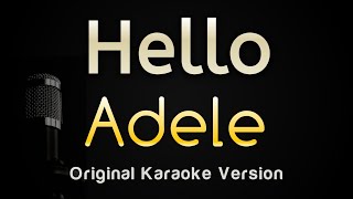 Hello - Adele (Karaoke Songs With Lyrics - Original Key)