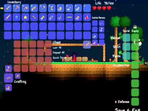 Lets play terraria part 1- patch 1.1.1!