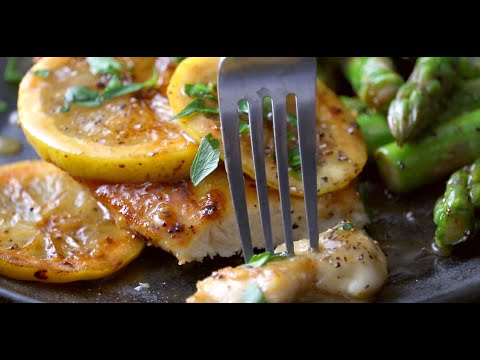 5 Ingredient Lemon Chicken with Asparagus