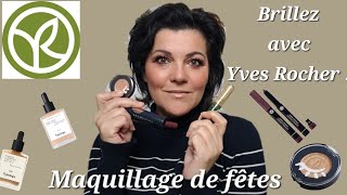 Briller à Noël avec un maquillage doré Yves ROCHER (facile et petit prix ! ) #yvesrocher
