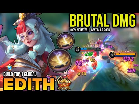 EDITH BEST BUILD 2025 | BUILD TOP 1 GLOBAL EDITH GAMEPLAY | MOBILE LEGENDS✓