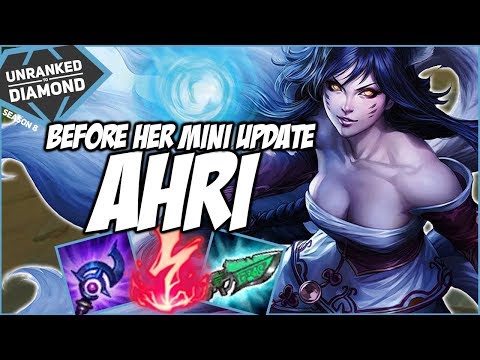 AHRI, BEFORE HER MINI UPDATE - Unranked to Diamond - Ep. 75 | League of Legends