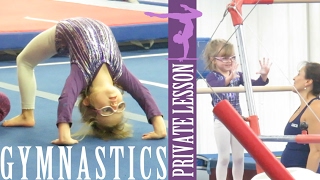 Private Gymnastics Lesson with New Sport Glasses! | Crazy8Family