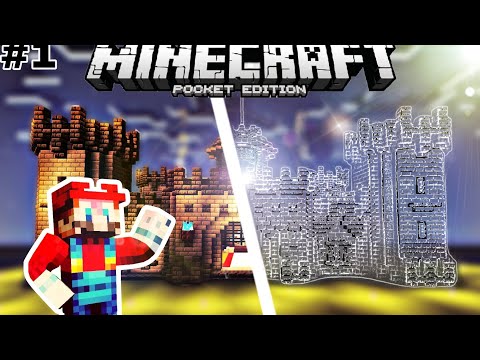 Minecraft Pe Survival Series EP-1 In Hindi | I Made A Biggest Castle | Best Start Ever | 