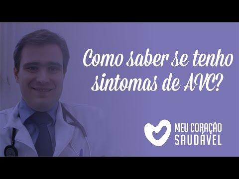 Como saber se tenho sintoma de AVC?