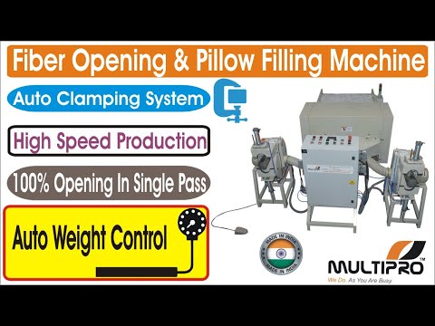 Automatic Fiber Stuffing Machine With Two Station & Clamping System