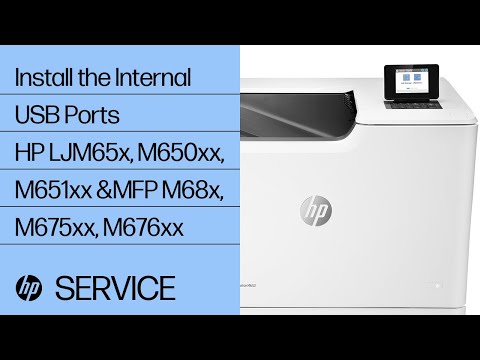 Install the Internal USB Ports | HP LaserJet M65x, M650xx, M651xx and MFP M68x, M675xx, M676xx | HP