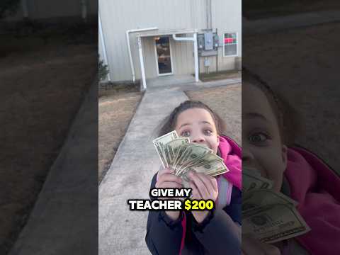 Nova gave her teacher some Money #foryou #fyp #nova #funny