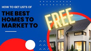 How to get FREE residential mailing lists