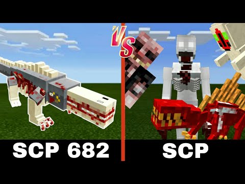 SCP 682 vs. SCP Monsters | Minecraft (ONE BITE MAN!?)