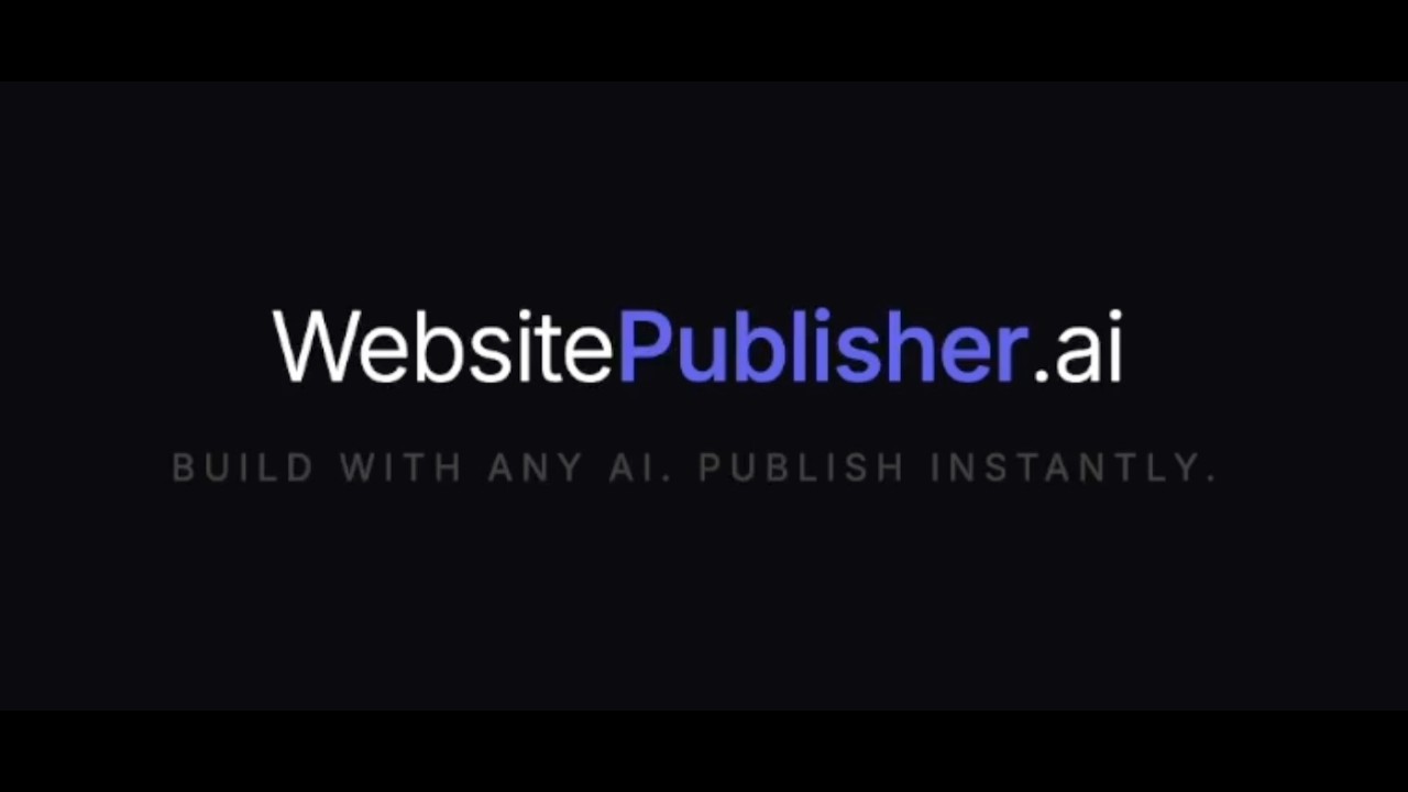 Build a full website in seconds with AI — WebsitePublisher.ai